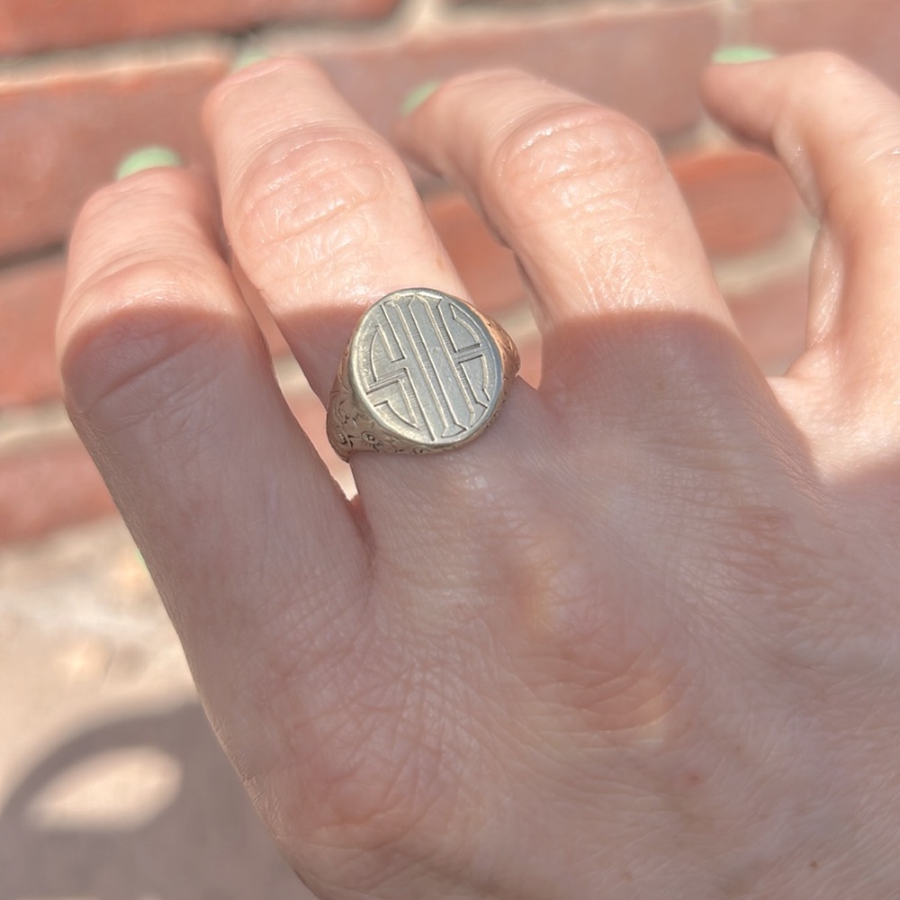 14k  GOLD “HIS” RING/ 8/ STUNNING 🫅 - Picture 7 of 10
